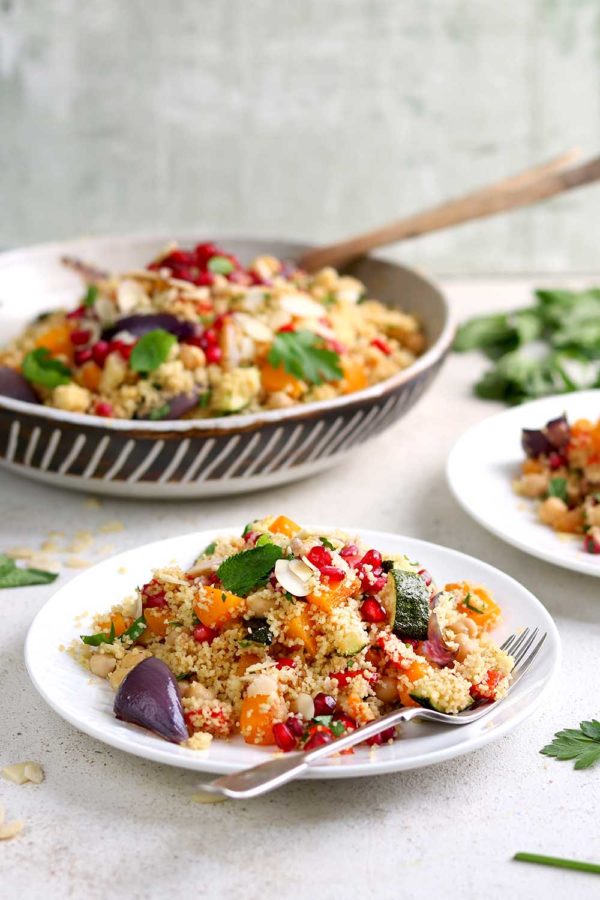 Roasted Vegetables and Chickpeas Couscous - COUSCOUS Day