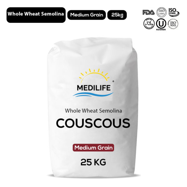 Whole Wheat Couscous 25kg Bag