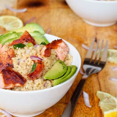 ASIAN COUSCOUS WITH SALMON