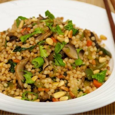 Chinese Pearl Couscous Salad